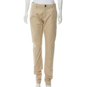 Acne Studios Pants Khaki Size 27 Joy Cotton Twill Button Fly
